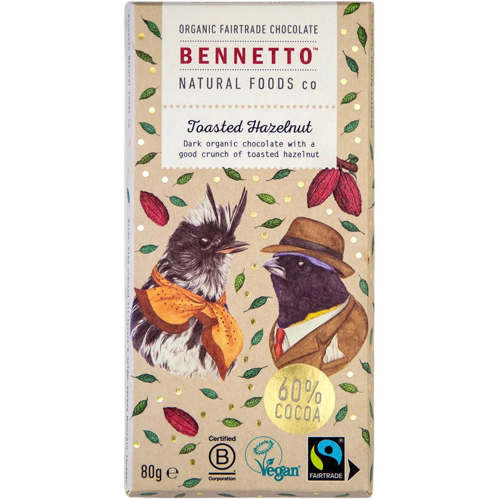 Bennetto Organic  Toasted Hazelnut Chocolate