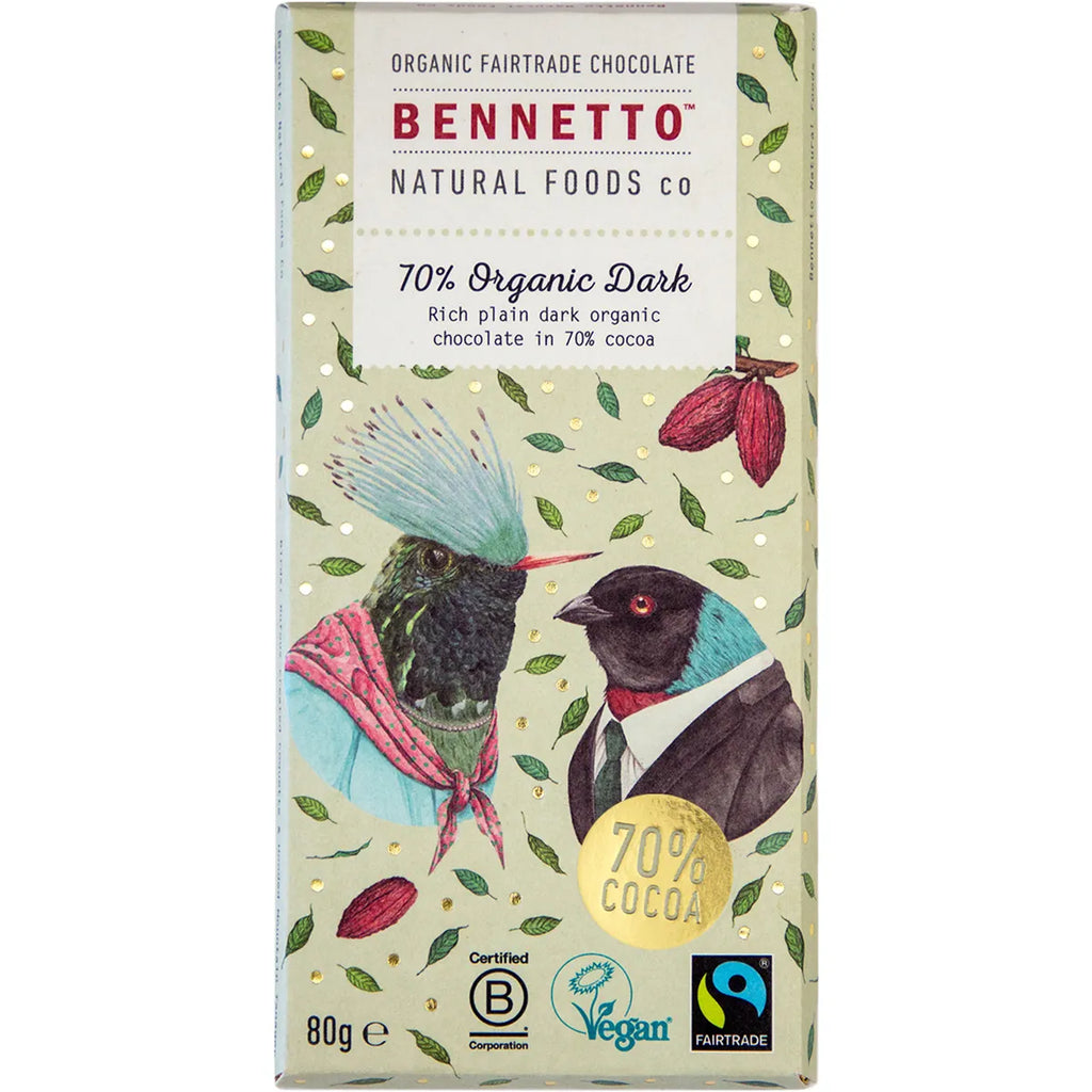 Bennetto Organic Intense Dark Chocolate