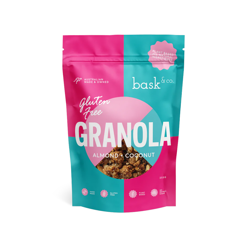 Bask&Co Granola Clusters Almond &Coconut 250g