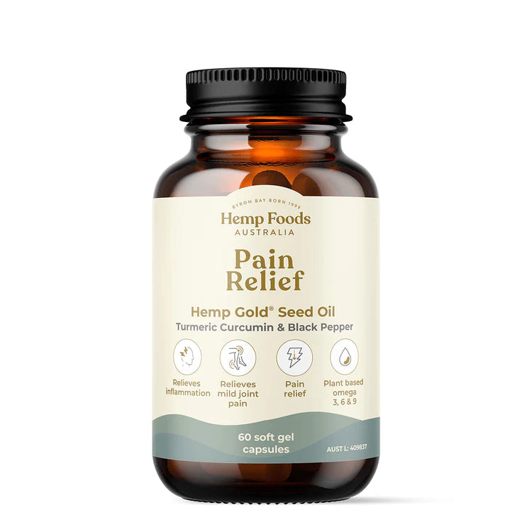 Pain Relief Hemp Seed Oil Capsules - 60 Capsules