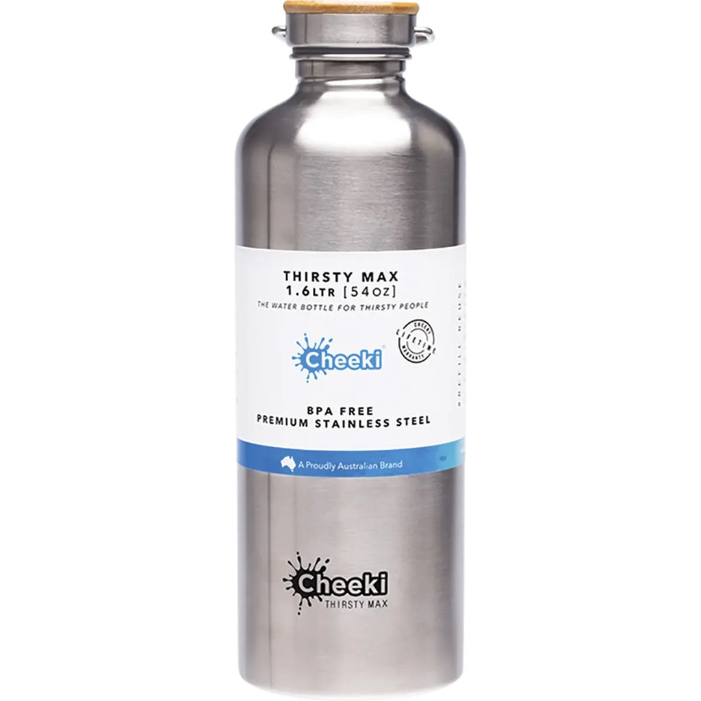 Stainless Steel Bottle Thirsty Max 1.6Ltr Silver