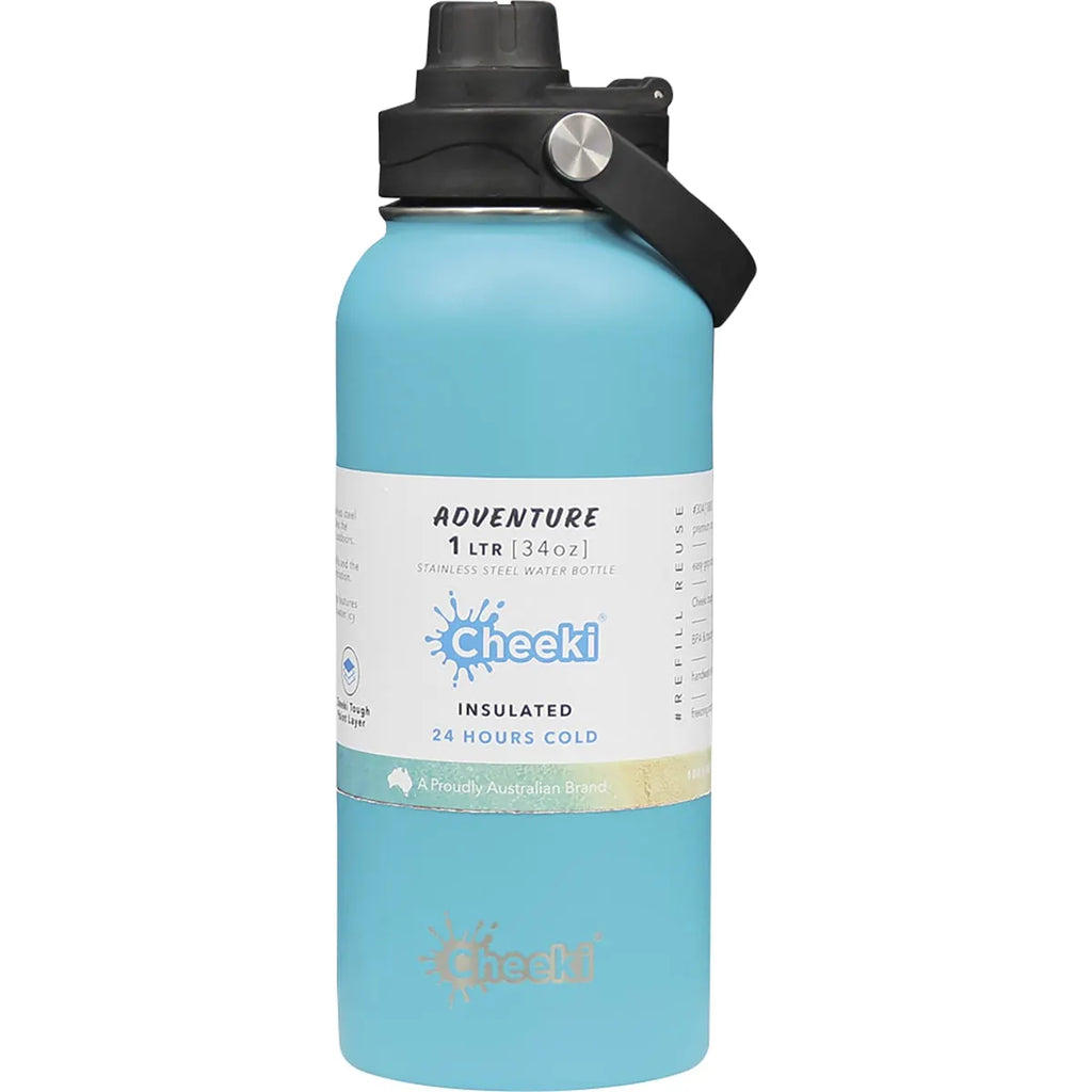 Insulated Adventure Bottle - Aqua 1LTR