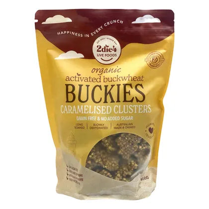 Organic Activated Buckies Caramelised Clusters 400g