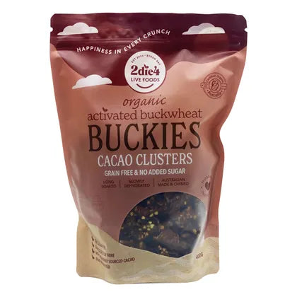 Organic Activated Buckies Cacao Clusters 400g