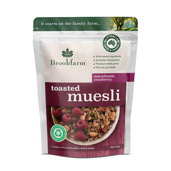 Toasted Macadamia Muesli w/Cranberry 1.5kg