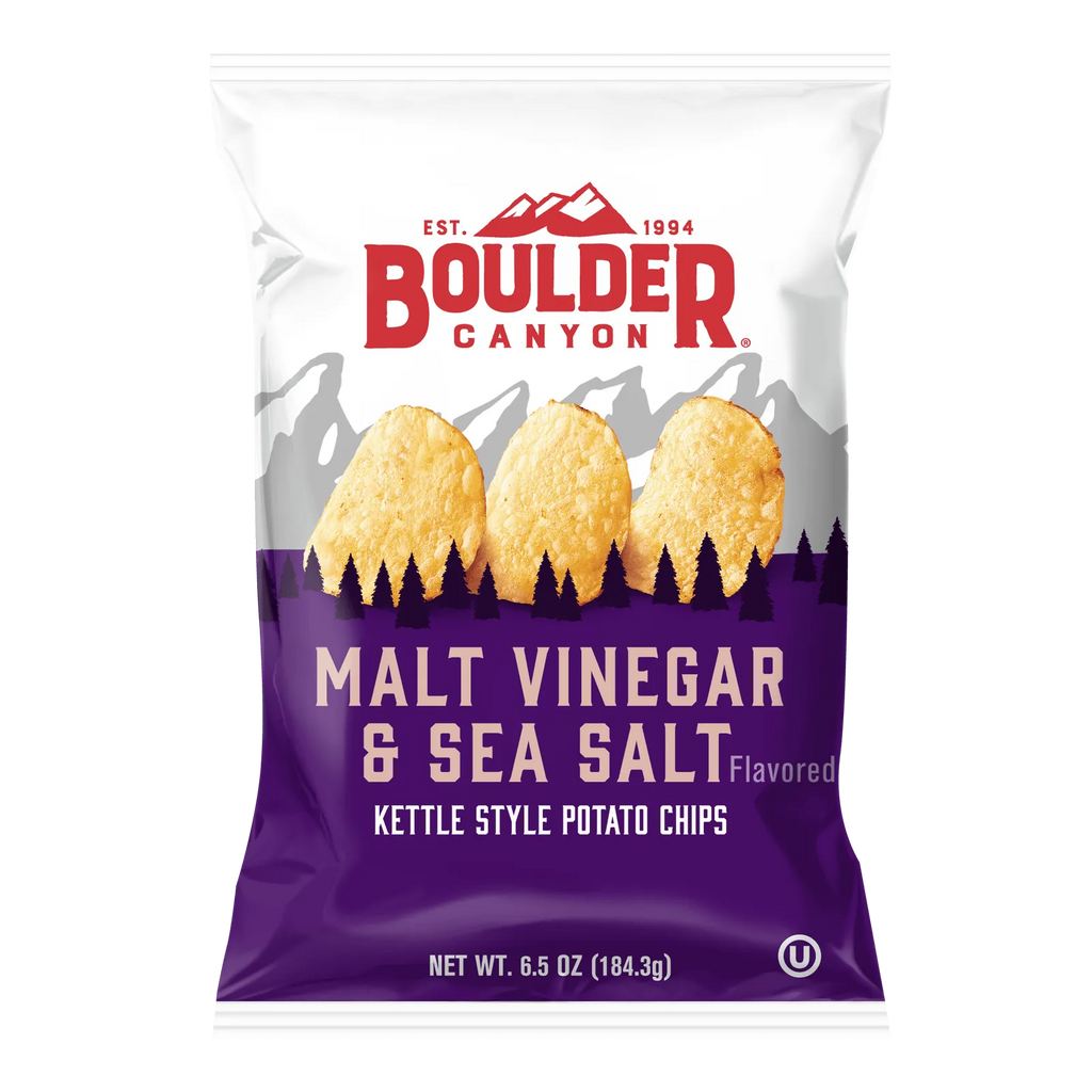 Boulder Canyon Malt Vinegar & Sea Salt Kettle Style Potato Chips