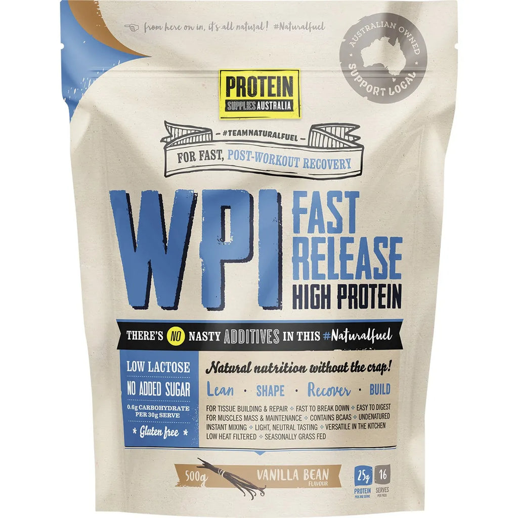 WPI (Whey Protein Isolate) Vanilla Bean 500g