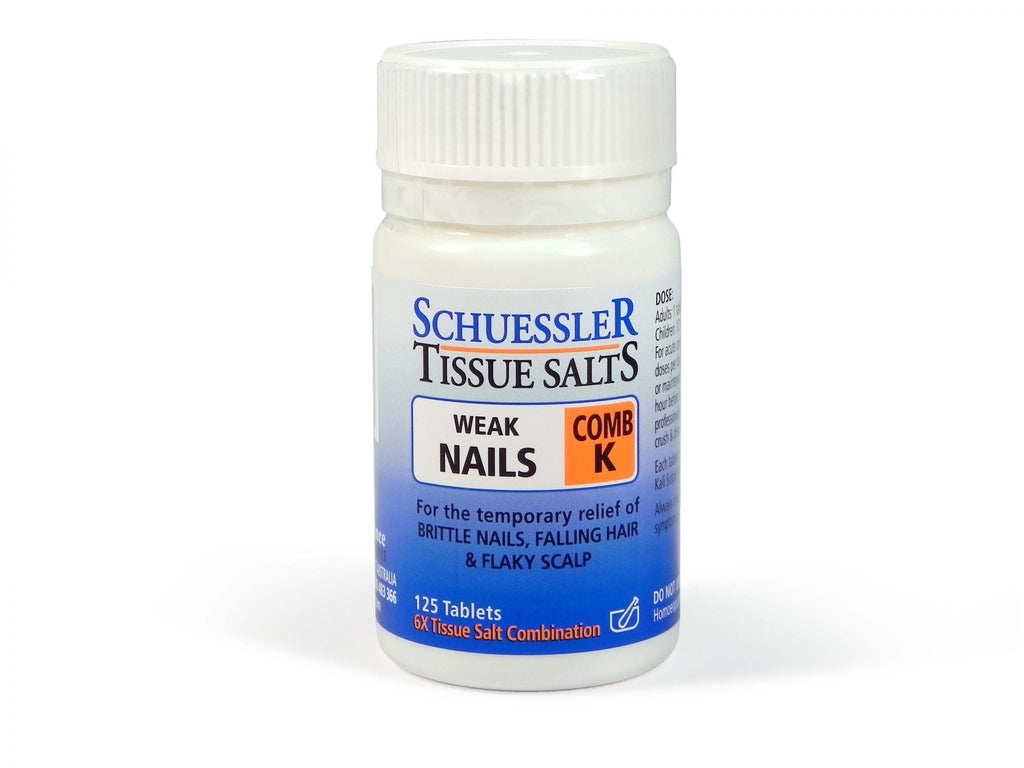 Schuessler Tissue Salts  Comb K - Weak Nails