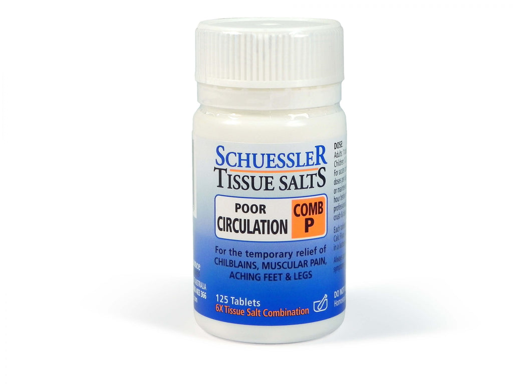 Schuessler Tissue Salts Comb P (Poor Circulation)