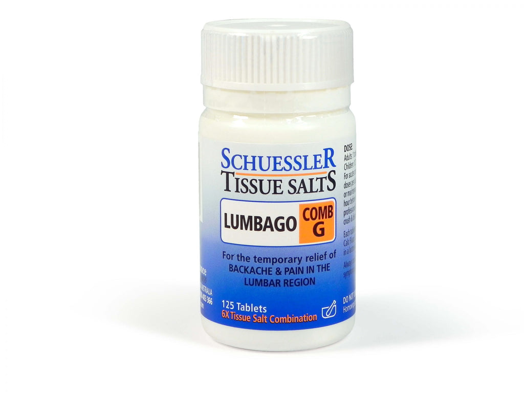 Schuessler Tissue Salts Comb G (Lumbago)